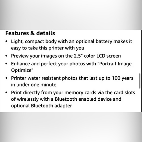 NEW IN BOX~Canon Selphy CP780 Compact Photo Printer - Picture 3 of 7